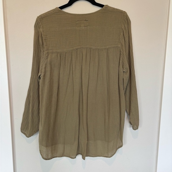 Current/Elliott Women's Olive Green Blouse 2/M - Picture 4 of 4
